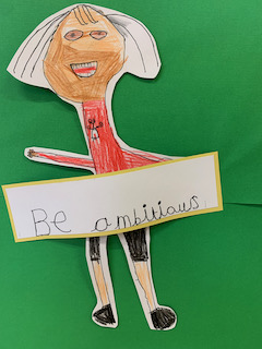 'Be ambitious' child drawing